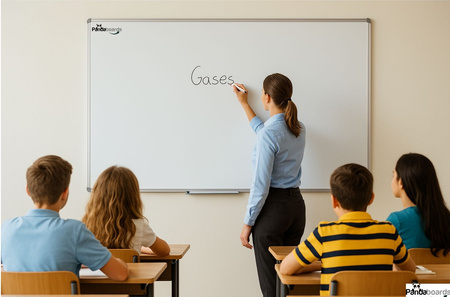 Magnetische Whiteboard 200x100 / 100x200 cm im Aluminiumrahmen WA1