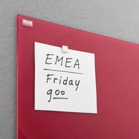 Tablica szklana - czerwona