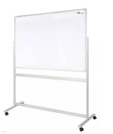 Mobile, beidseitige, magnetische Whiteboard-Tafel 150x100 cm