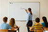 Magnetische Whiteboard 200x100 / 100x200 cm im Aluminiumrahmen WA1