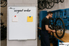 Magnetische Whiteboard 200x100 / 100x200 cm im Aluminiumrahmen WA1