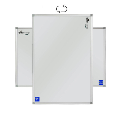 Magnetische Whiteboard 100x80 / 80x100 cm im Aluminiumrahmen WA1