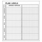 Plan lekcji magnetyczny suchościeralny 85x92 cm