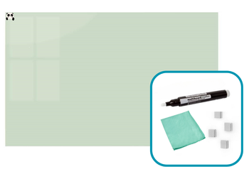 Magnetische Glastafel 180x120 cm WEIß